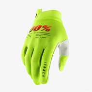   100% ITrack Youth Glove  (Fluo Yellow, 2021),  S