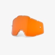  100% Racecraft/Accuri/Strata Anti-Fog Injected HD Persimmon  (Orange, 2018)