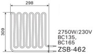  Harvia ZSB-462 (2750 W,   Vega Pro BC165)