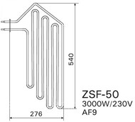  Harvia ZSF-50 (3000 W,   Forte AF9)