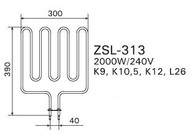  Harvia ZSL-313 (2000 W,   Profi L26)